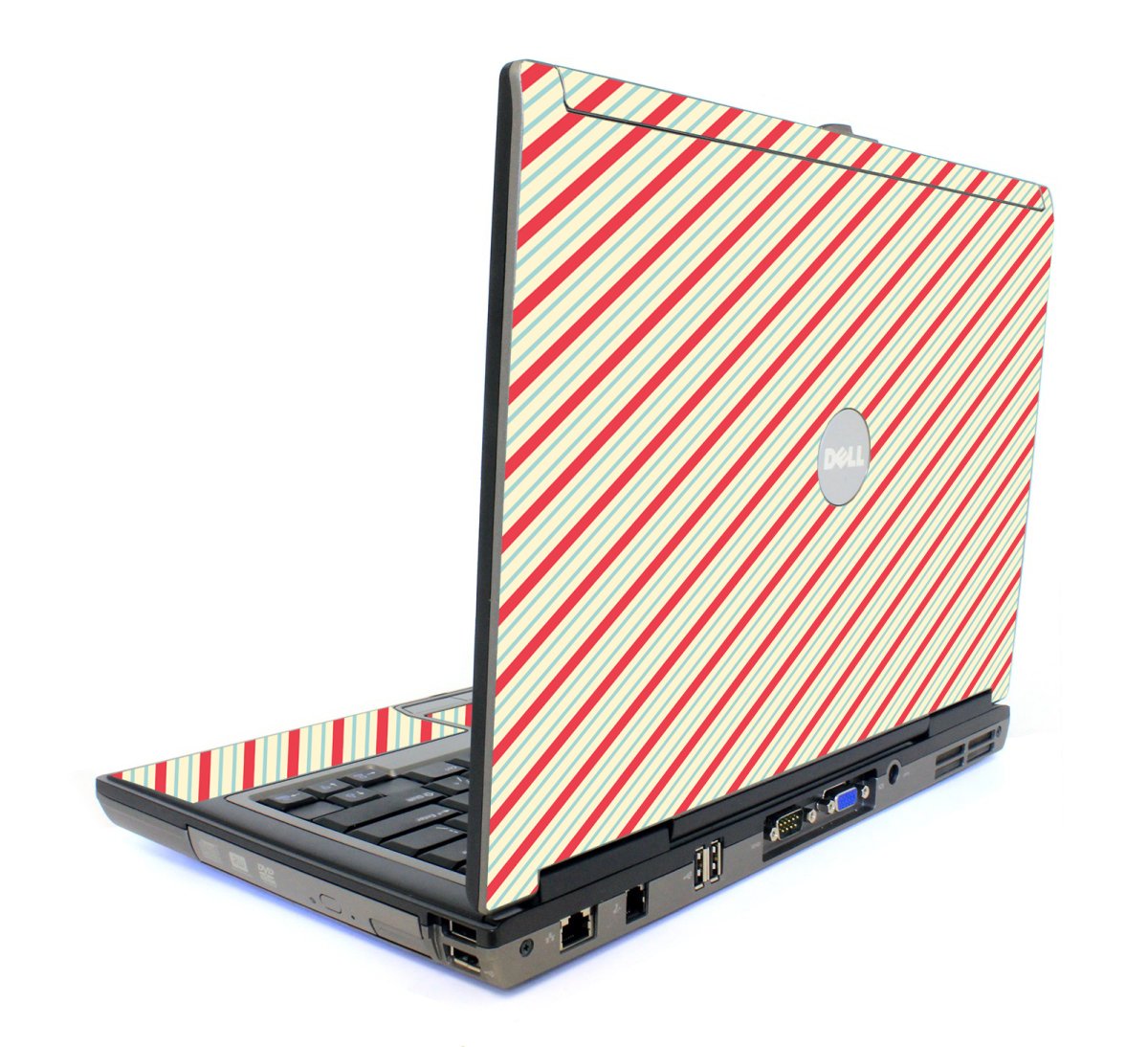 Circus Stripes Dell D620 Laptop Skin