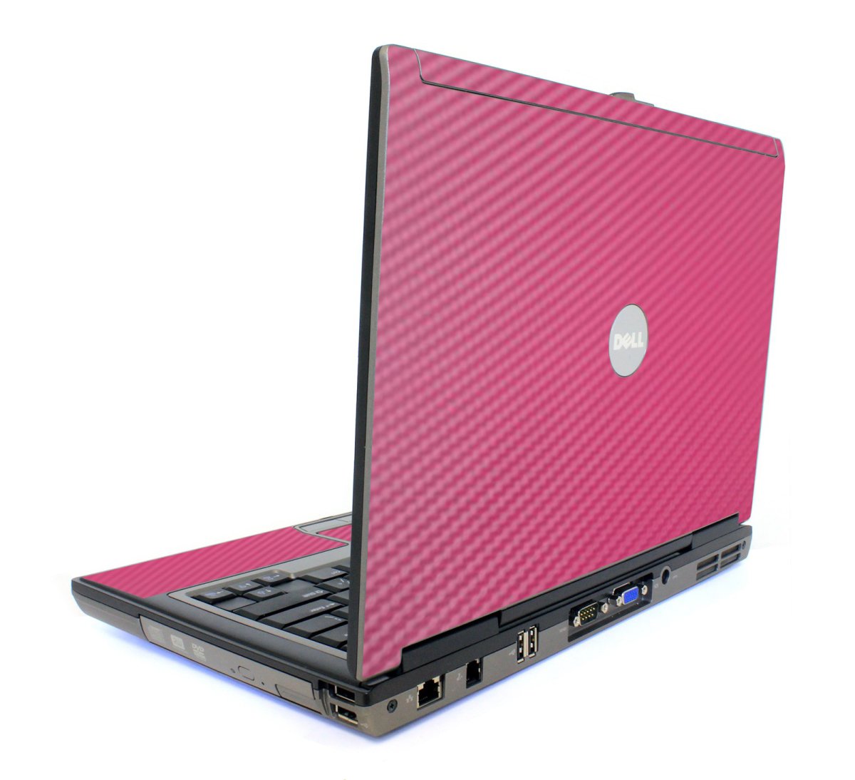 Pink Carbon Fiber Dell D620 Laptop Skin