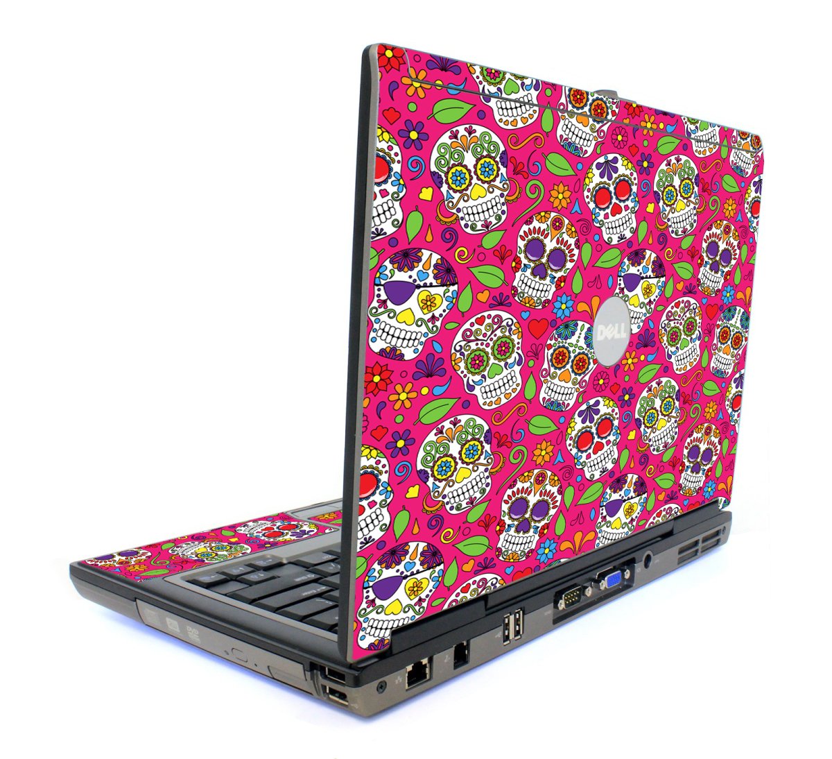 Pink Sugar Skulls Dell D620 Laptop Skin