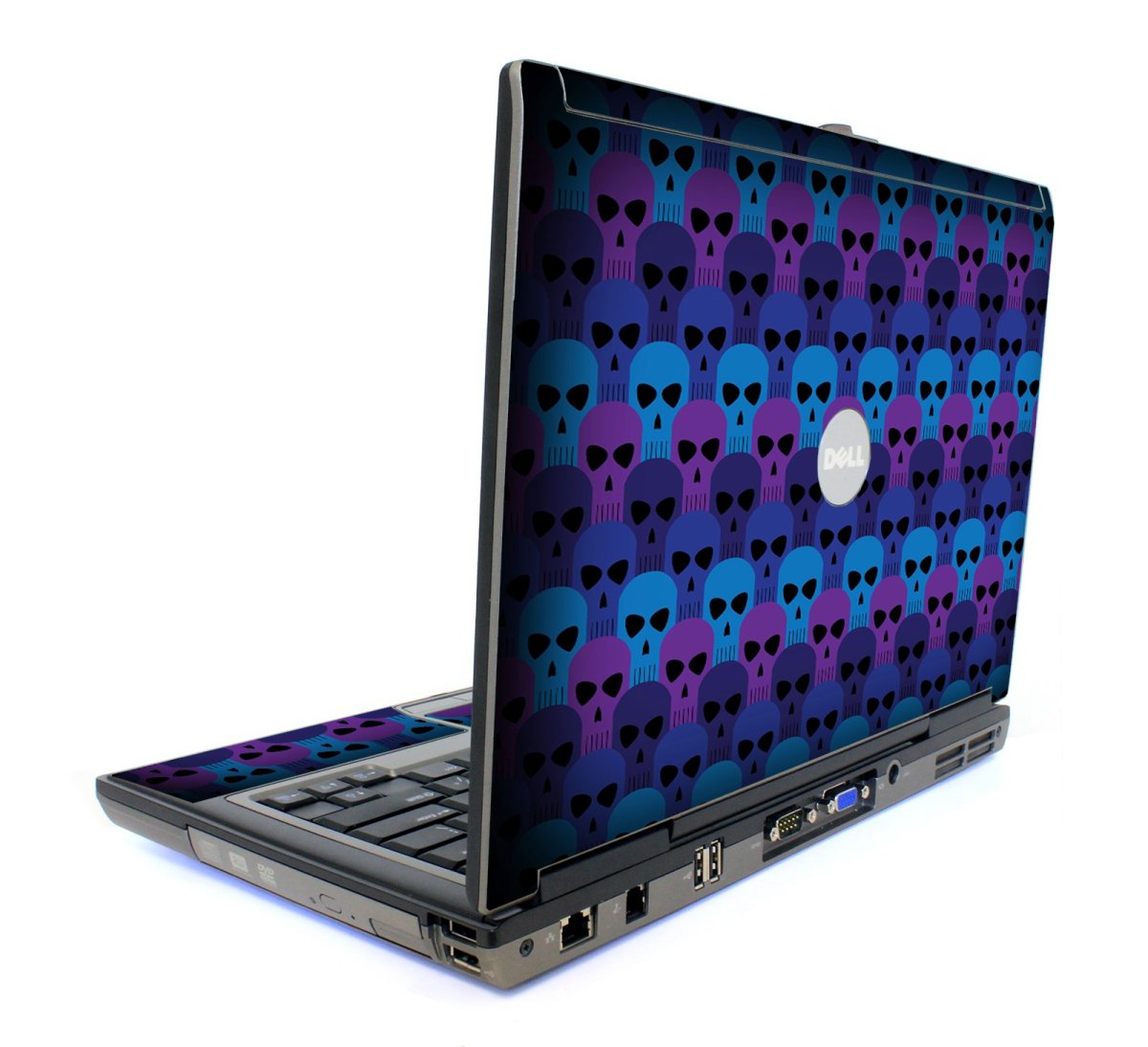 Dell Latitude D820/D830 BLUE SKULLS Laptop Skin