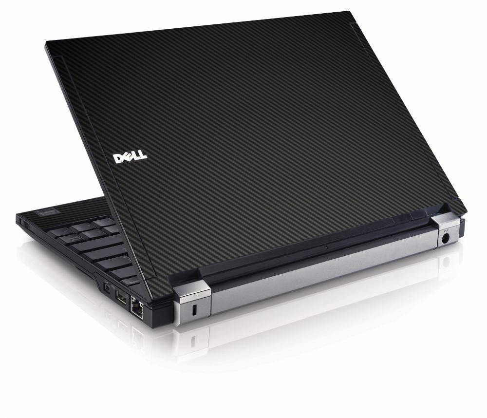 Black Carbon Fiber Dell E4200 Laptop Skin