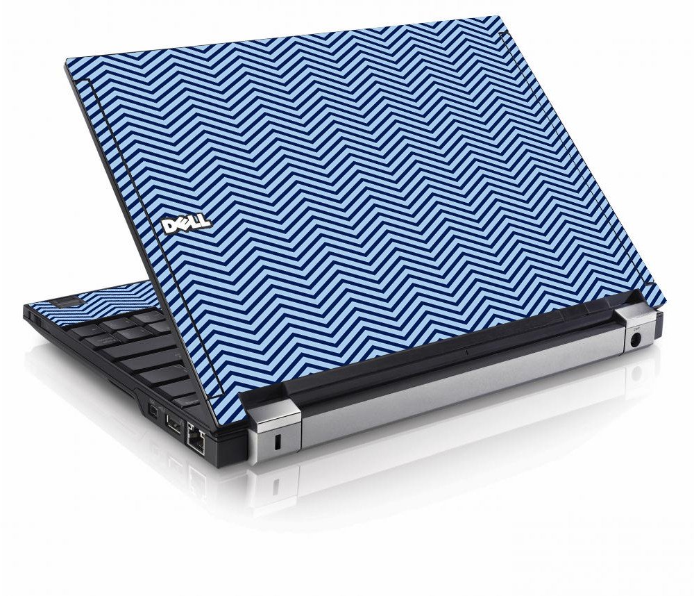 Blue On Blue Chevron Dell E4200 Laptop Skin