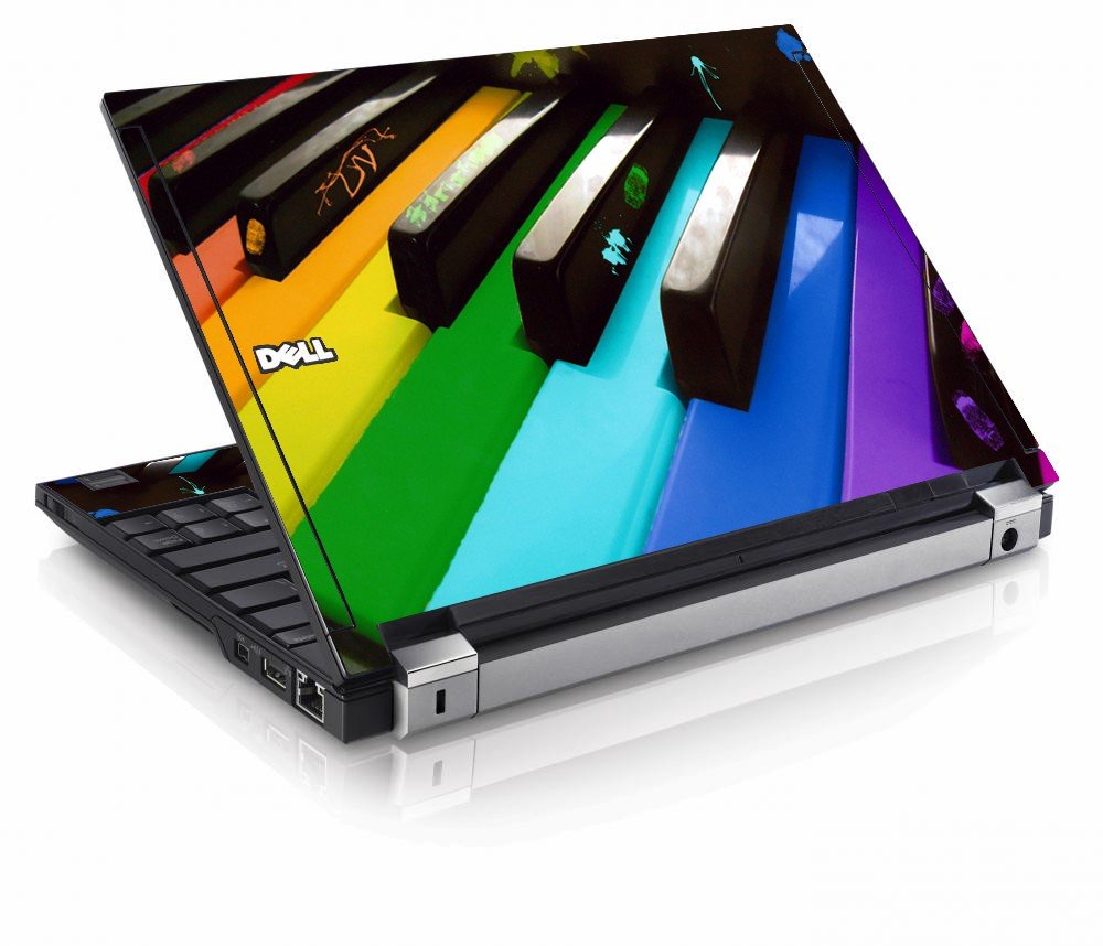Colorful Piano Dell E4200 Laptop Skin