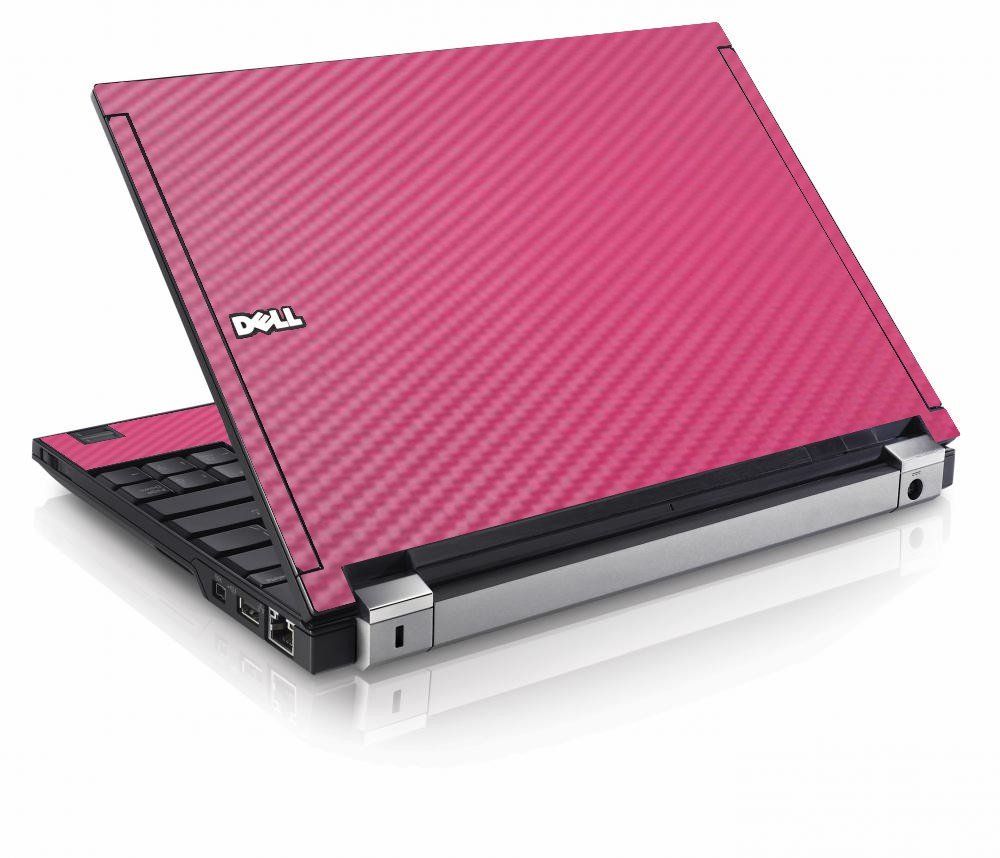 Pink Carbon Fiber Dell E4200 Laptop Skin
