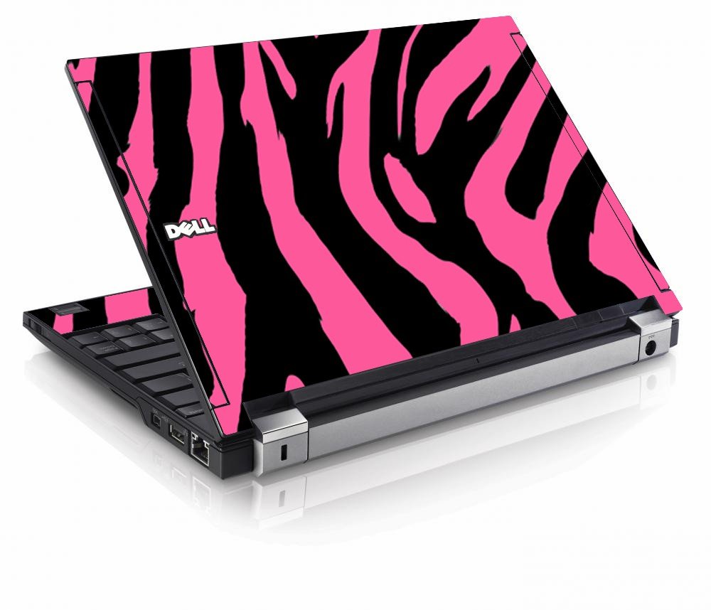 Pink Zebra Dell E4200 Laptop Skin