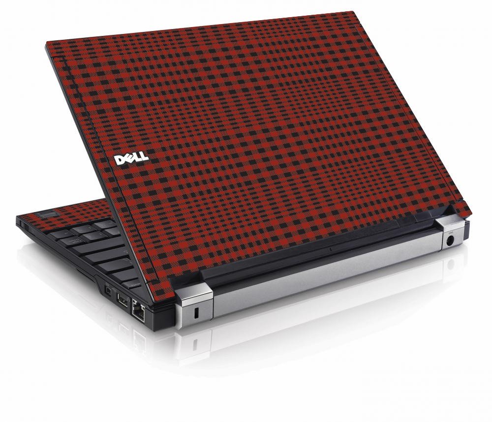 Red Flannel Dell E4200 Laptop Skin