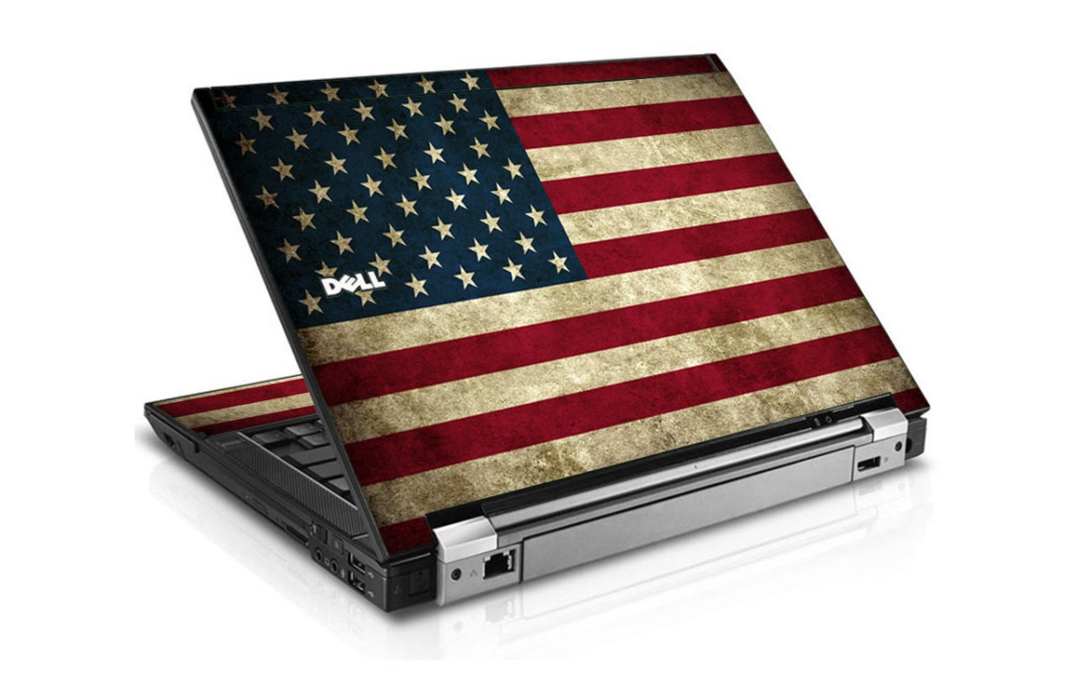 American Flag Dell E4300 Laptop Skin
