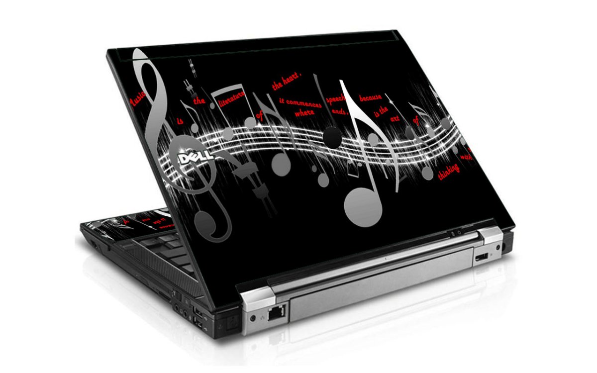 Music Notes Dell E4300 Laptop Skin