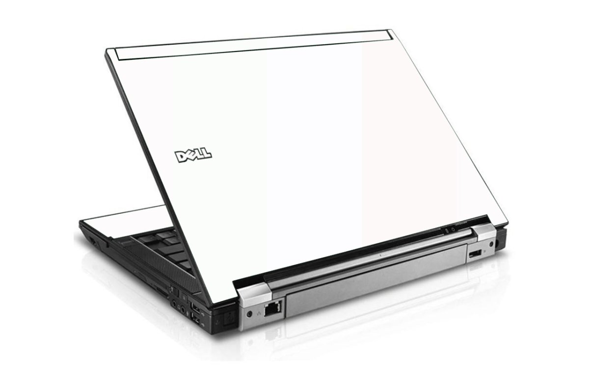 White Dell E4300 Laptop Skin