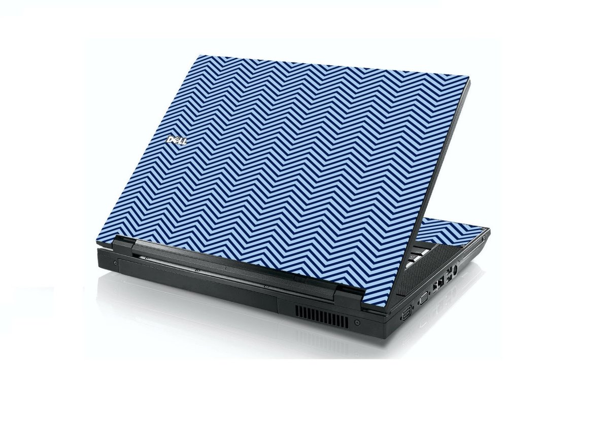 Blue On Blue Chevron Dell E5400 Laptop Skin