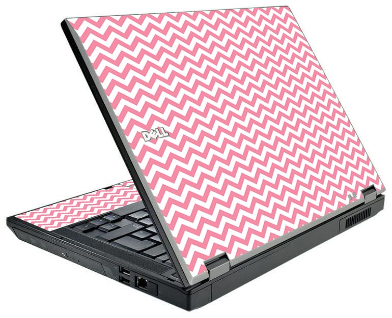 Pink Chevron Waves Dell E5410 Laptop Skin