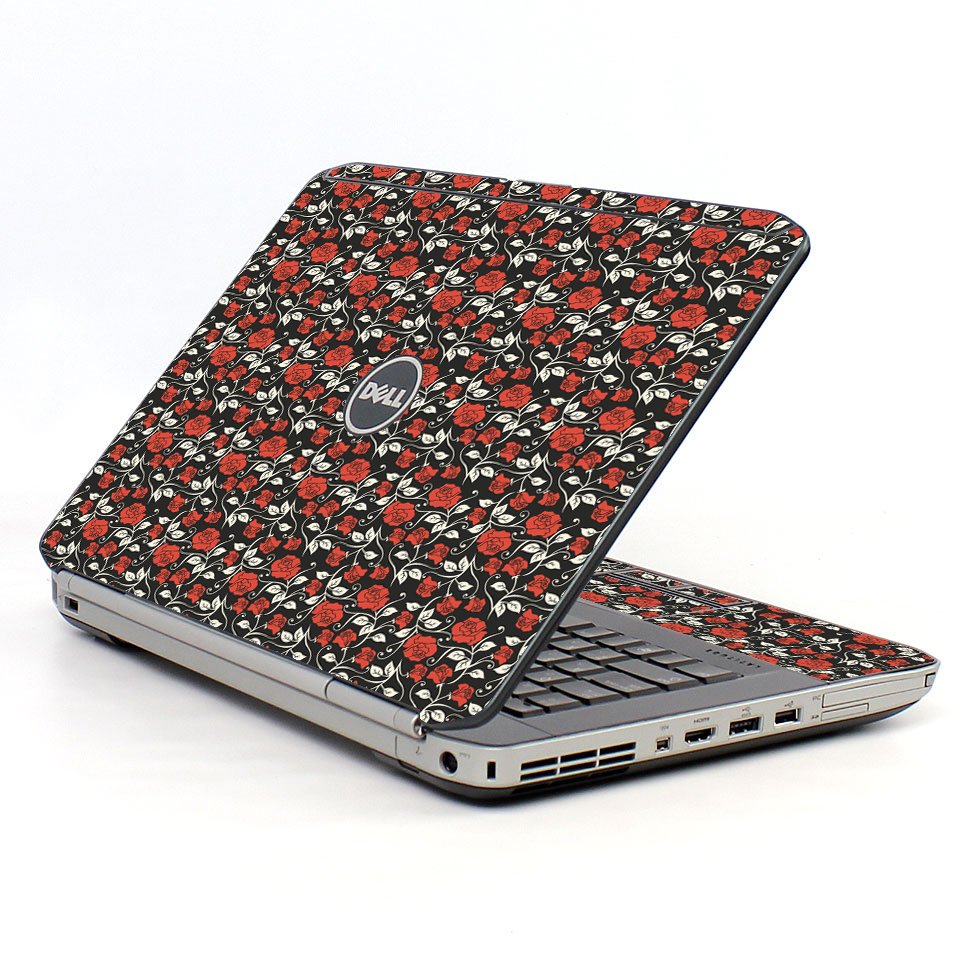 Black Red Roses Dell E5420 Laptop Skin