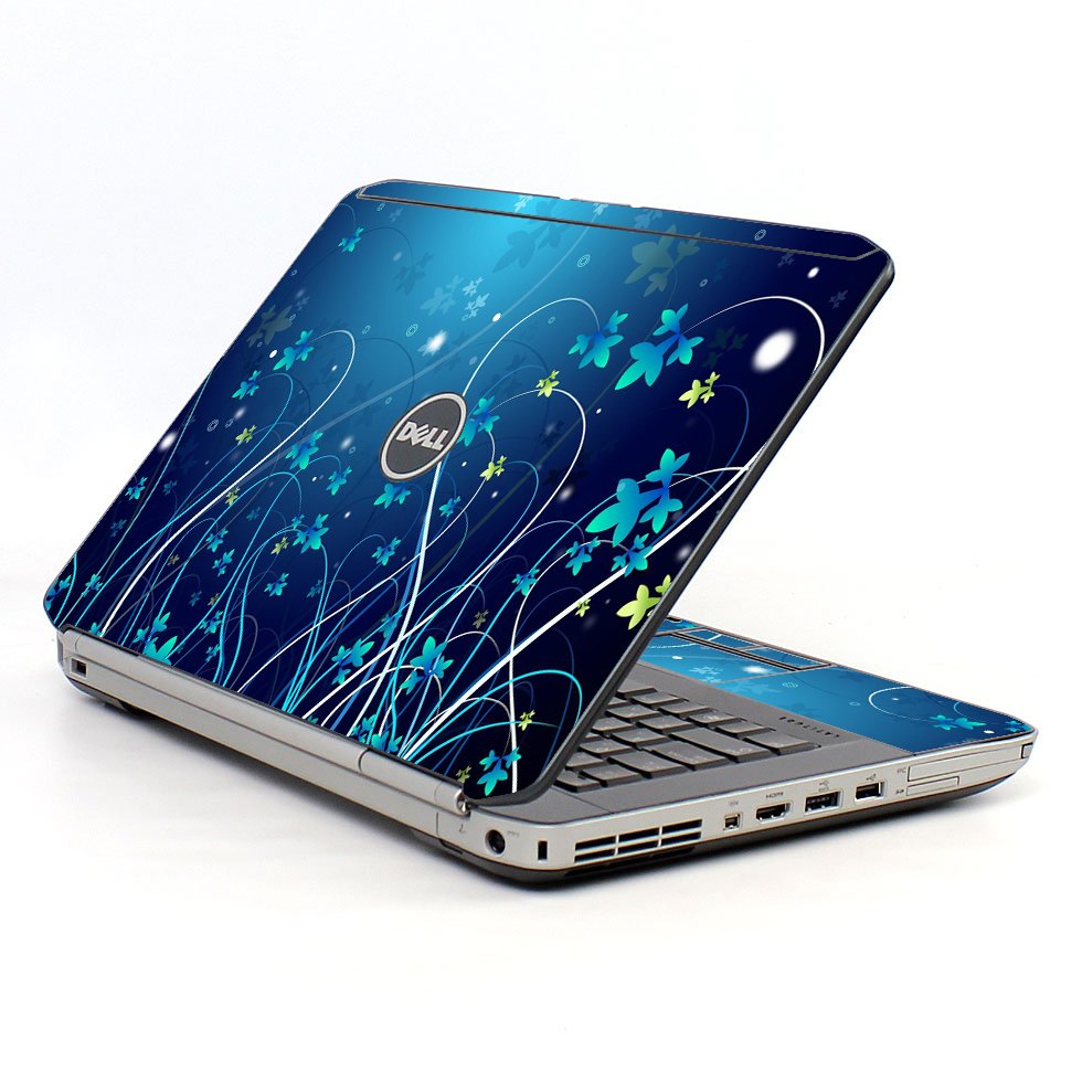 Blue Flowers Dell E5420 Laptop Skin