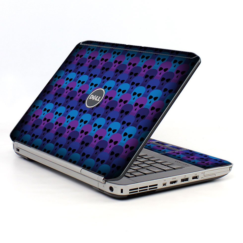 Blue Skulls Dell E5420 Laptop Skin