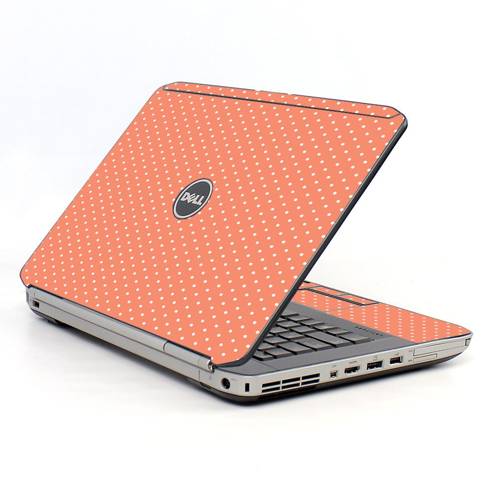 Coral Polka Dot Dell E5420 Laptop Skin