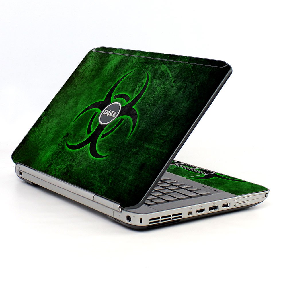 Green Biohazard Dell E5420 Laptop Skin 
