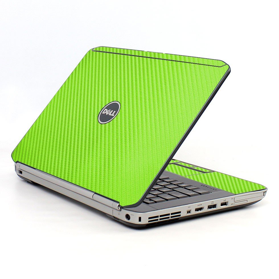 Green Carbon Fiber Dell E5420 Laptop Skin