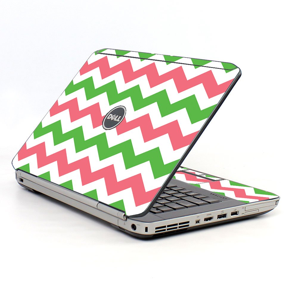 Green Pink Chevron Dell E5420 Laptop Skin