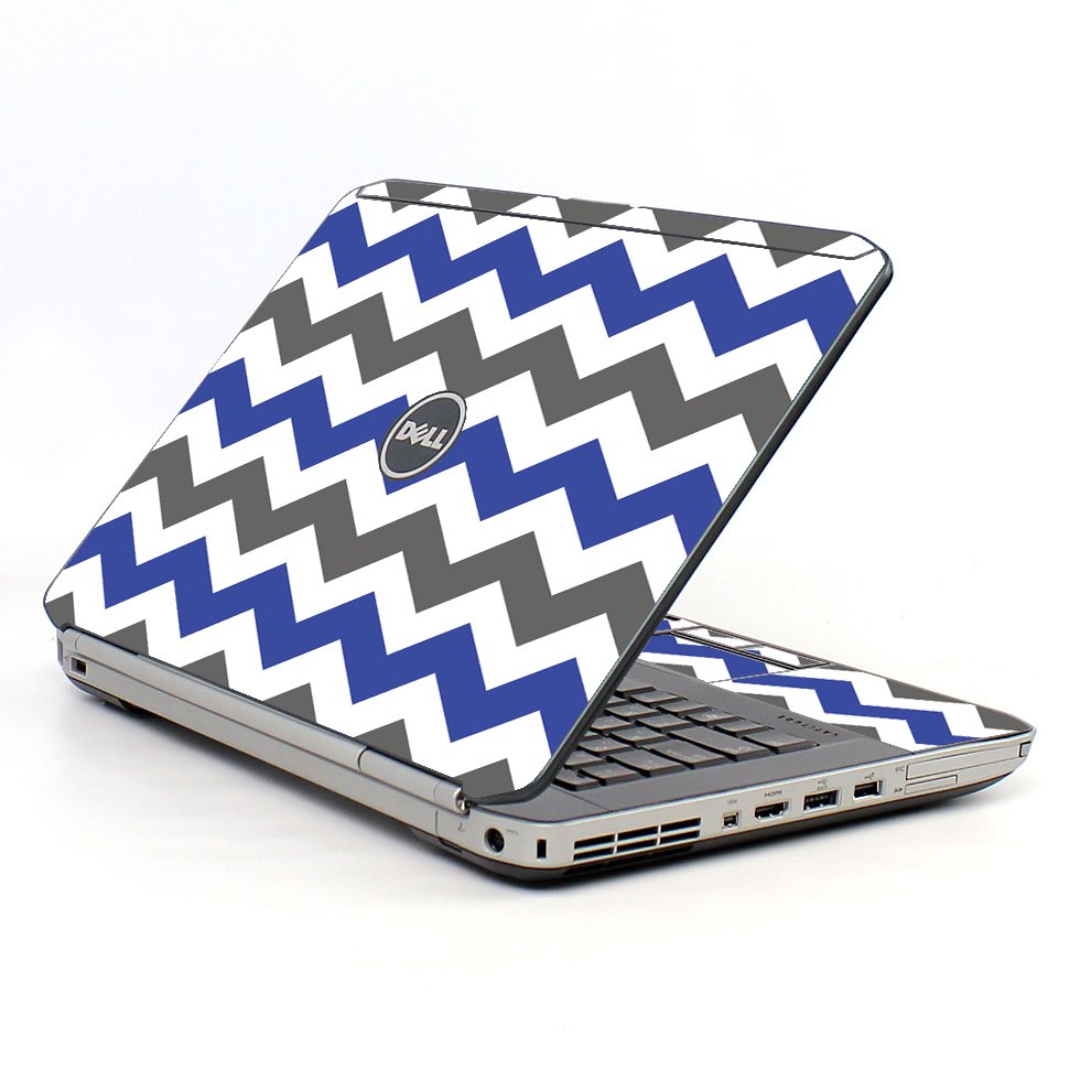 Grey Blue Chevron E5420 Laptop Skin