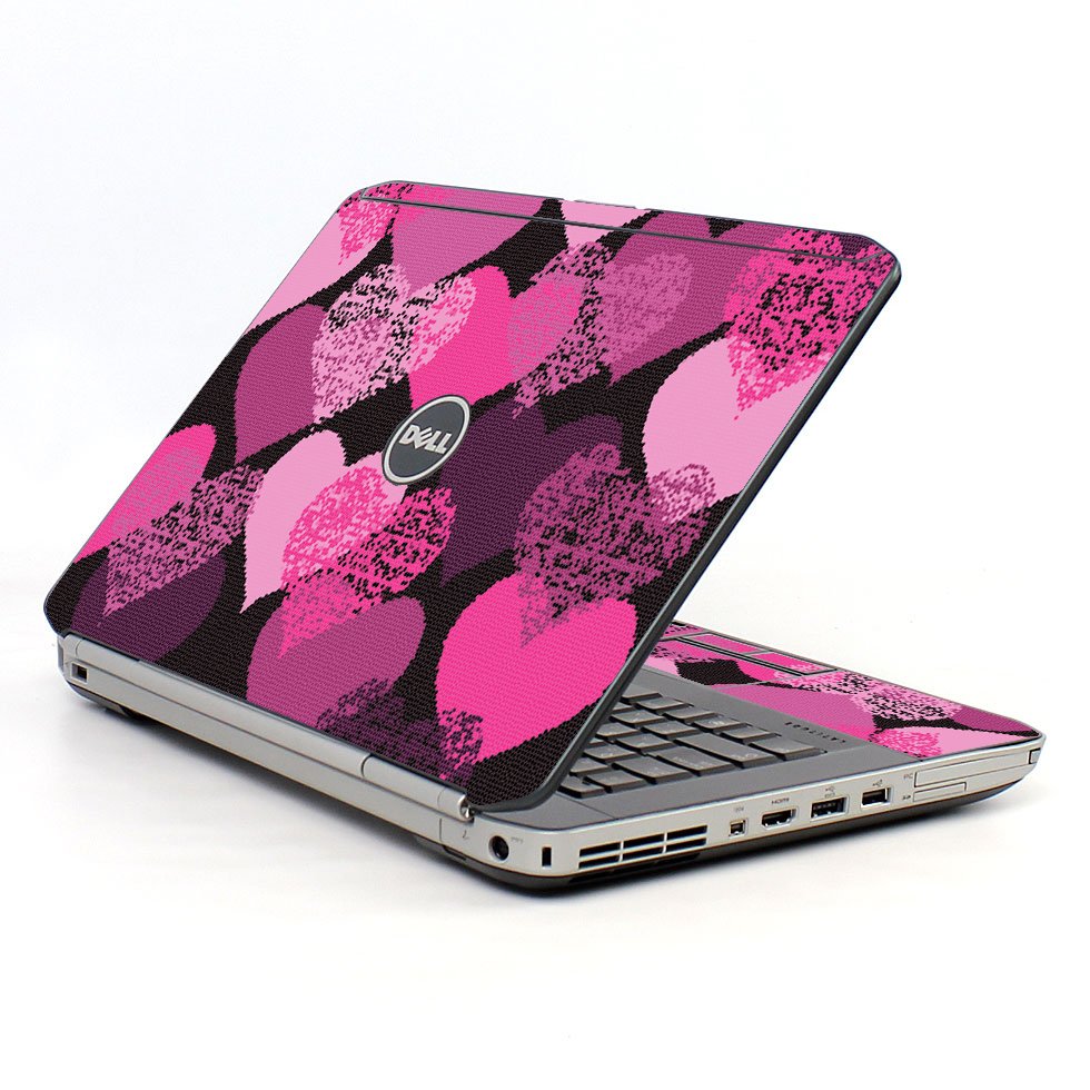 Pink Mosaic Hearts Dell E5420 Laptop Skin