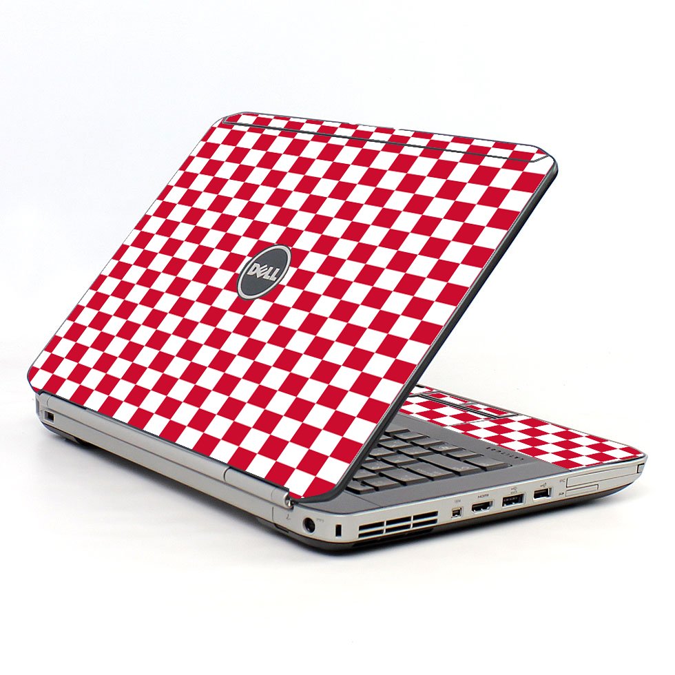 Red Check Dell E5420 Laptop Skin
