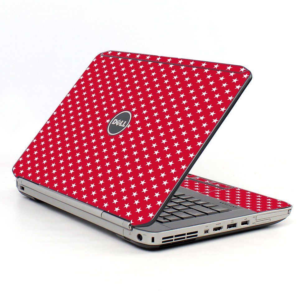 Red White Stars Dell E5420 Laptop Skin