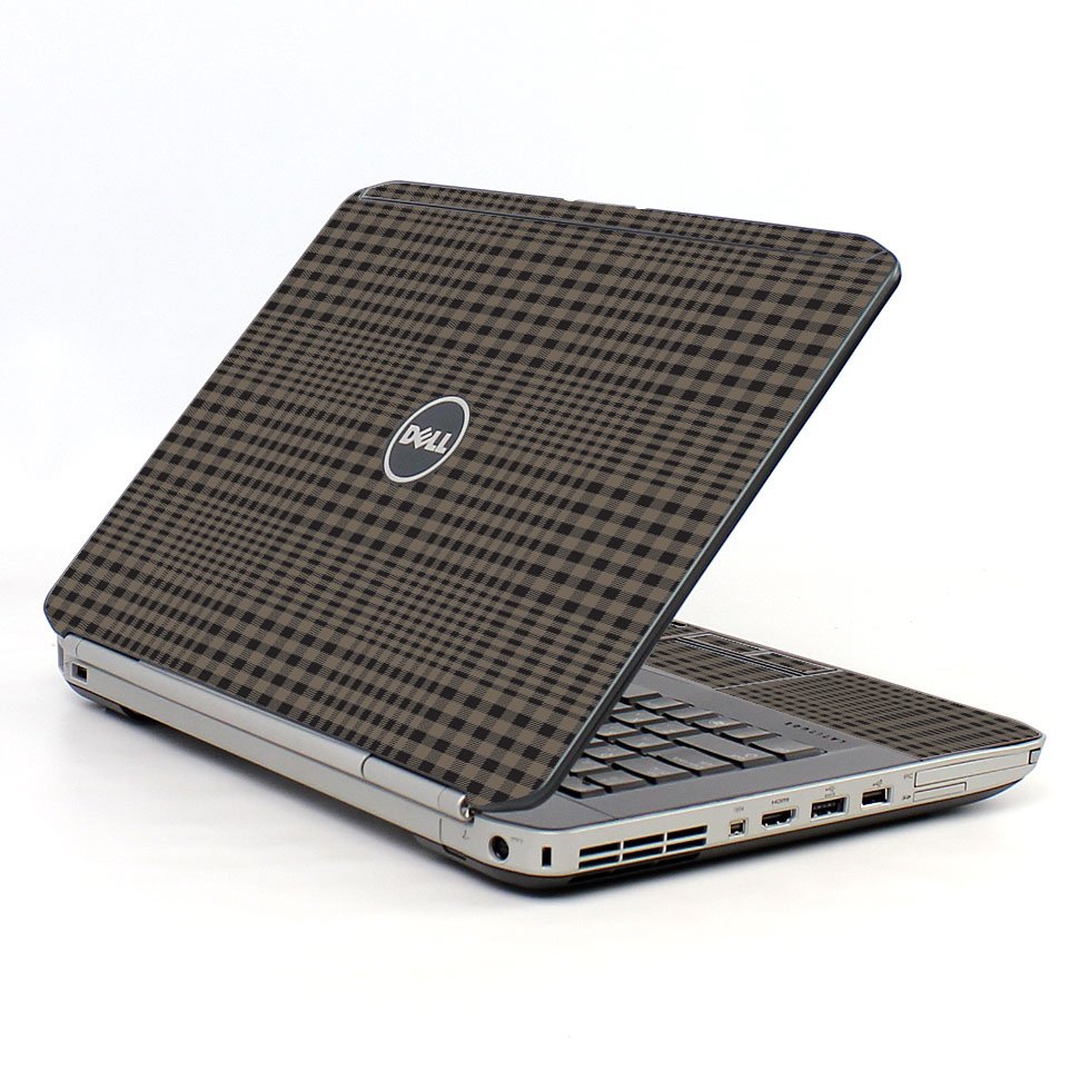 Beige Plaid Dell E5530 Laptop Skin