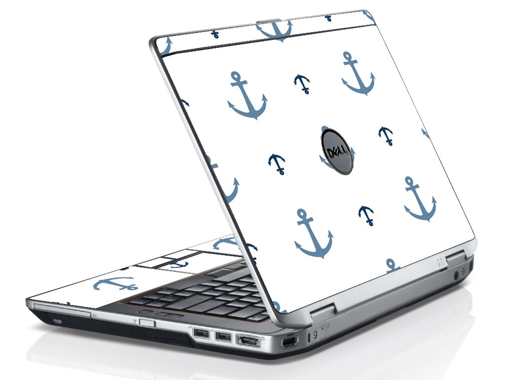 Multi Blue Anchors Dell E6320 Laptop Skin