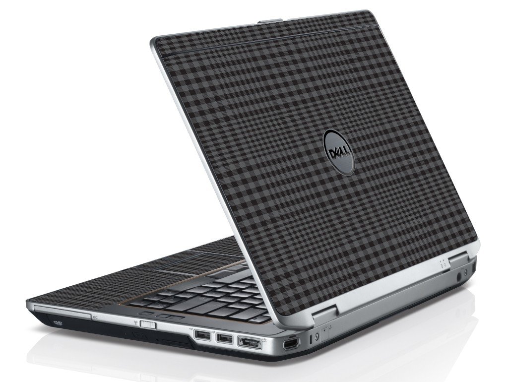 Black Plaid Dell E6330 Laptop Skin