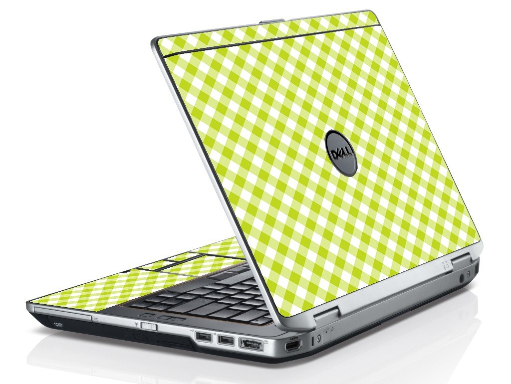 Green Checkered Dell E6330 Laptop Skin