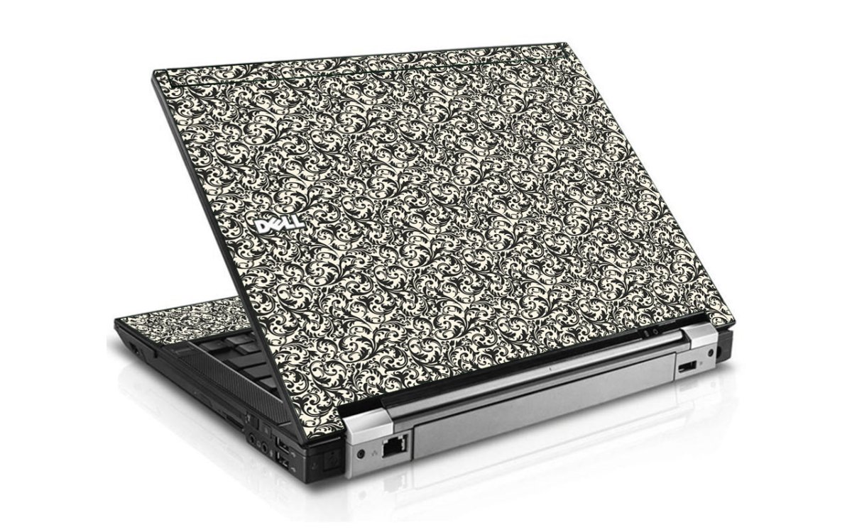 Black Versailles Dell E6400 Laptop Skin