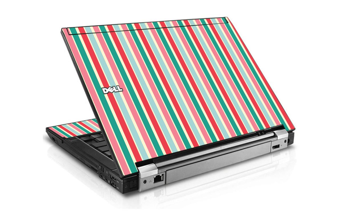 Gum Stripes Dell E6400 Laptop Skin