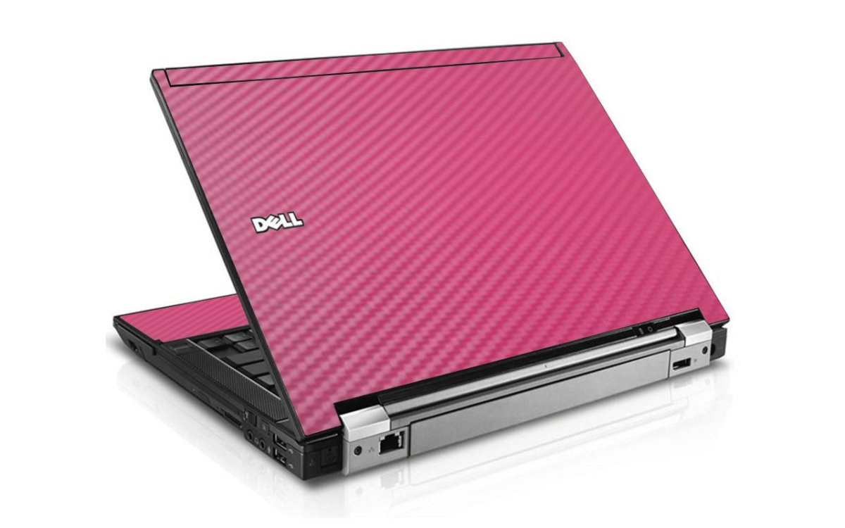 Pink Carbon Fiber Dell E6400 Laptop Skin