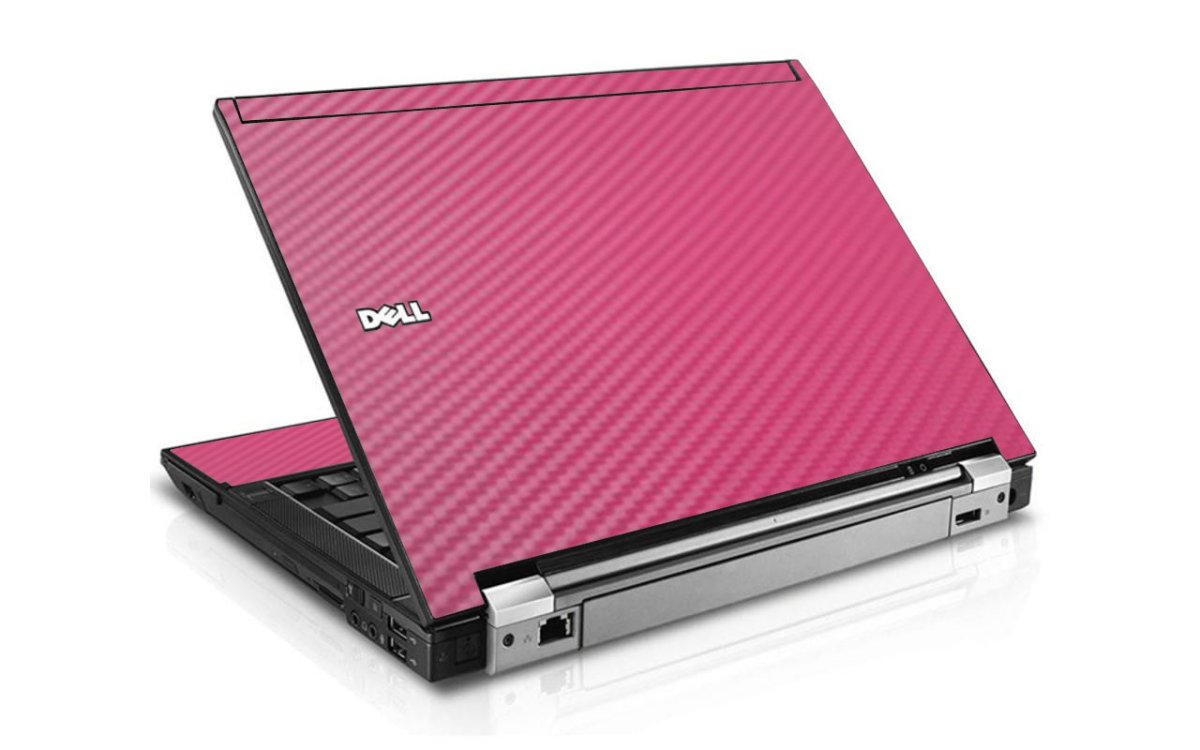 Pink Carbon Fiber Dell E6410 Laptop Skin