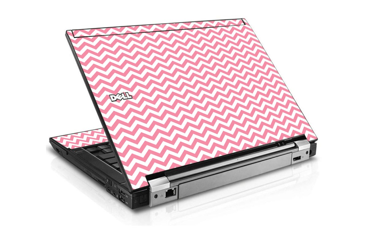 Pink Chevron Waves Dell E6410 Laptop Skin