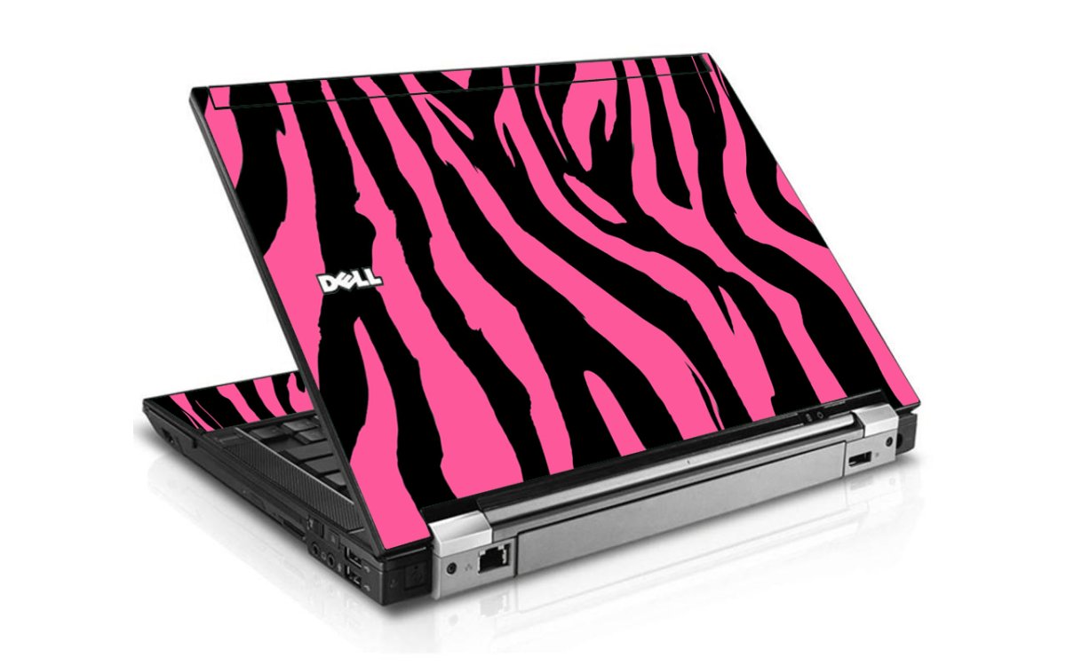 Pink Zebra Dell E6410 Laptop Skin
