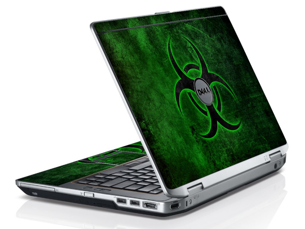 Green Biohazard Dell E6430 Laptop Skin