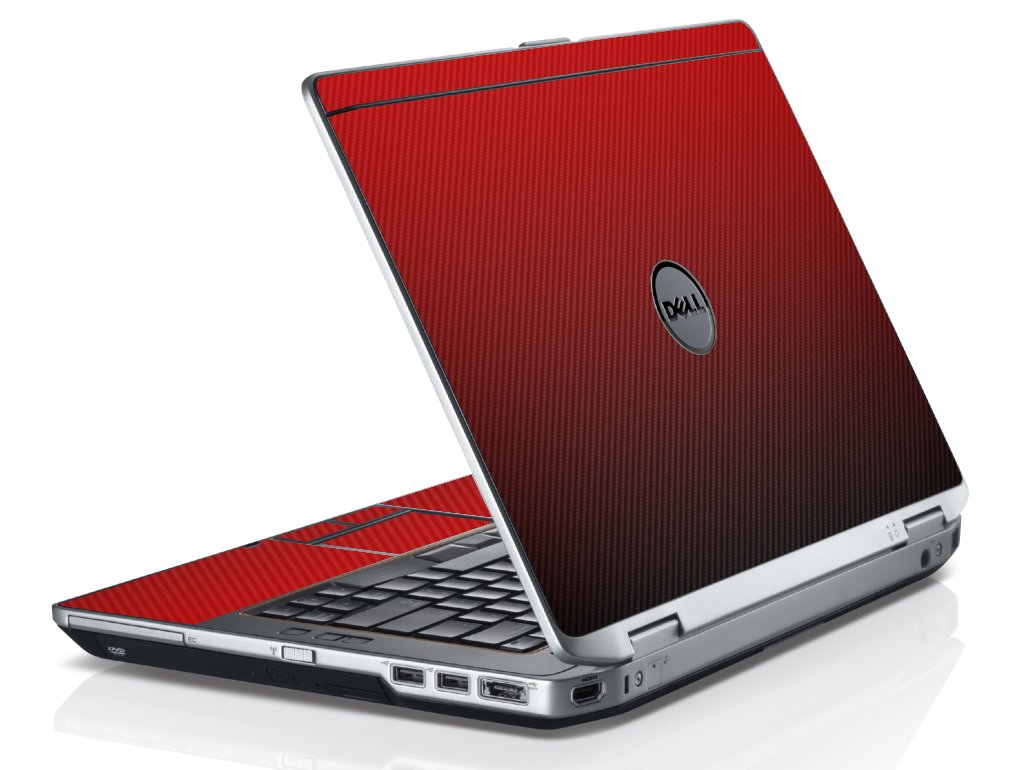 Red Carbon Fiber Dell E6430 Laptop Skin