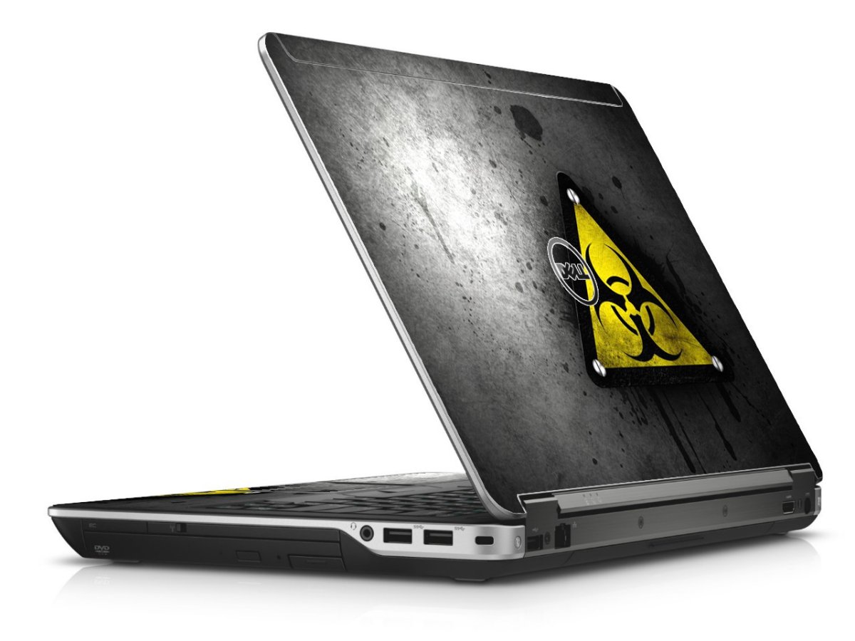 Black Caution Dell E6440 Laptop Skin