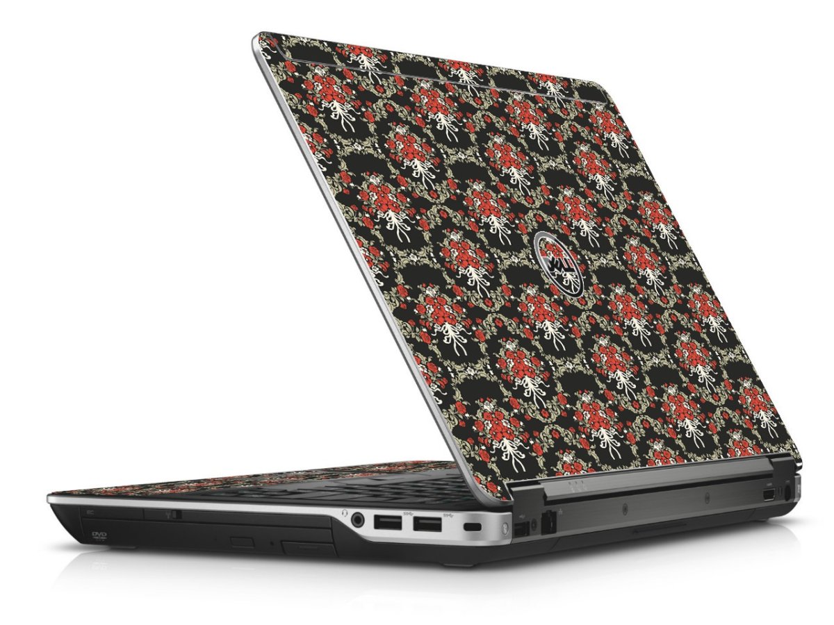 Flower Black Versailles Dell E6440 Laptop Skin