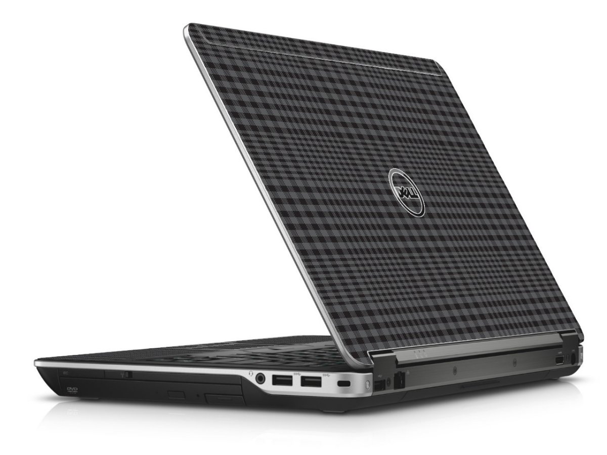 Black Plaid Dell E6440 Laptop Skin