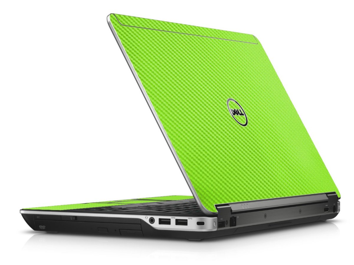 Green Carbon Fiber Dell E6440 Laptop Skin