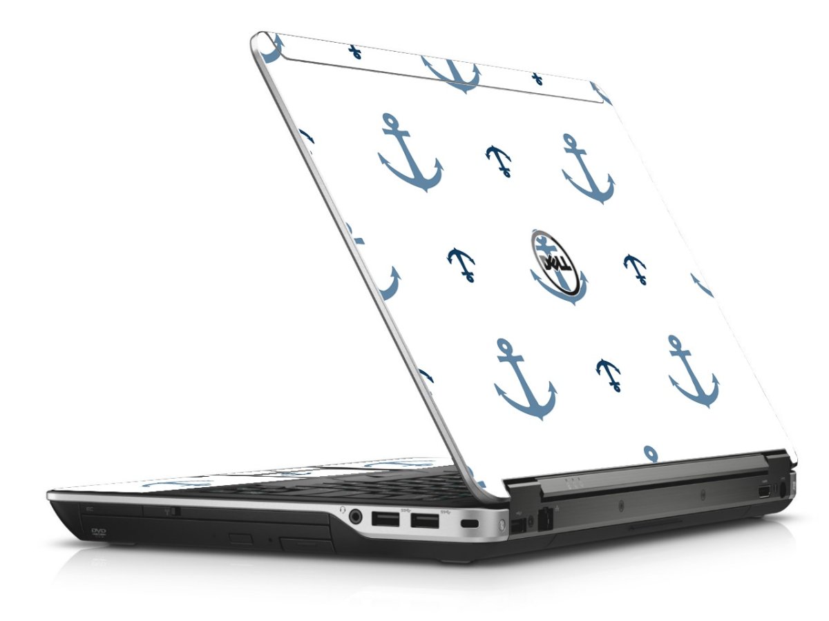 Multi Blue Anchors Dell E6440 Laptop Skin