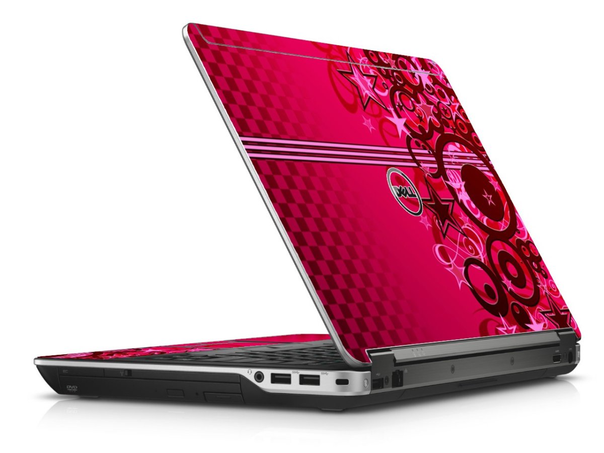 Pink Grunge Stars Dell E6440 Laptop Skin