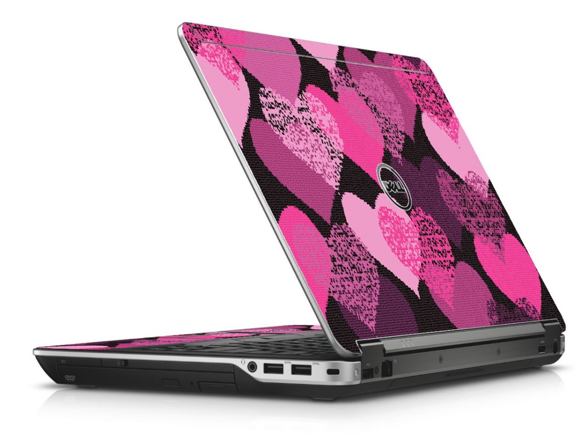 Pink Mosaic Hearts Dell E6440 Laptop Skin