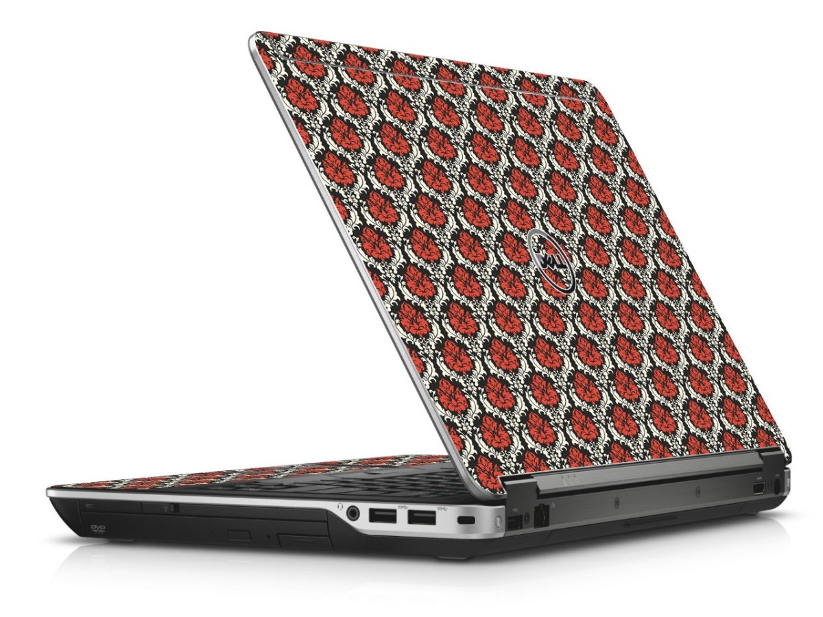 Red Black 5 Dell E6440 Laptop Skin