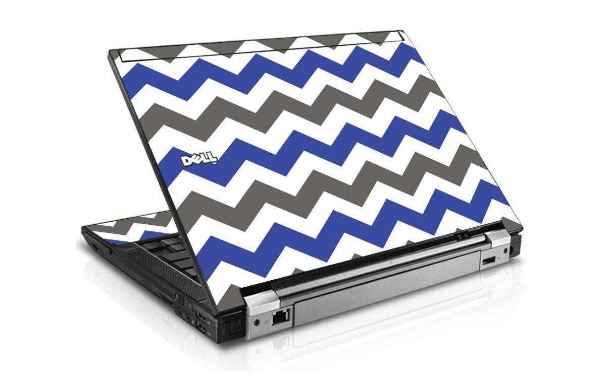 Dell Latitude E6500 (+) GREY BLUE CHEVRON Laptop Skin