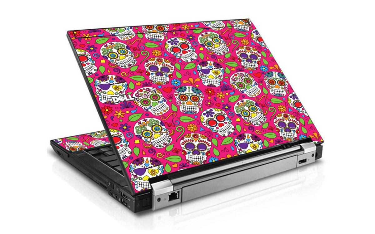 Pink Sugar Skulls Dell E6500 Laptop Skin