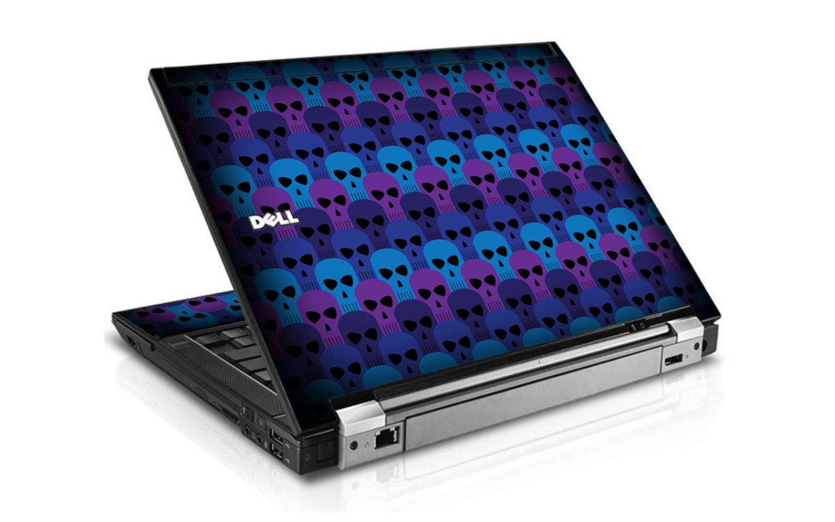 Blue Skulls Dell E6510 Laptop Skin