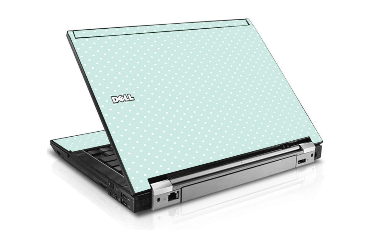 Light Blue Polka Dell E6510 Laptop Skin